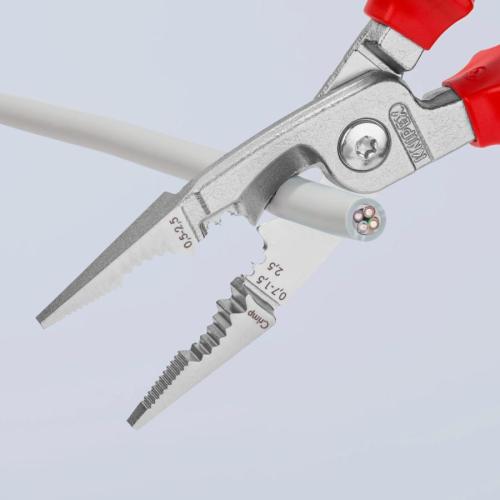 Knipex Pliers for Electrical Installation Insulated VDE Chrome-plated 200mm 13 86 200